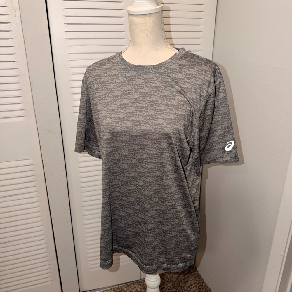 Asics Heathered Gray Men's Tee Size M (B1P13)